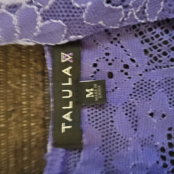 Talula Purple Fitted Sleeveless Tank Top - Picture 2 of 2